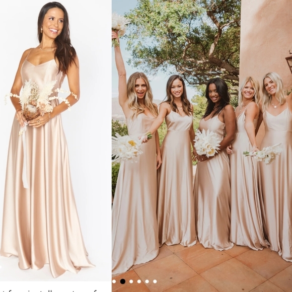Show Me Your Mumu Faith Maxi Dress Women's XXS Champagne